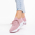 Pantofi sport dama roz din material textil Kindra, 4 - Kalapod.net