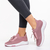 Pantofi sport dama roz din material textil Cadence - Kalapod.net