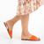 Papuci dama portocali din piele ecologica Railey, 4 - Kalapod.net