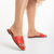 Papuci dama rosii din piele ecologica Railey, 5 - Kalapod.net