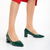 Pantofi dama verzi din piele ecologica cu toc Afila, 3 - Kalapod.net