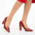 Pantofi dama rosii din piele ecologica Reigna, 3 - Kalapod.net