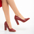 Pantofi dama rosii din piele ecologica Reigna - Kalapod.net