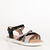 Sandale copii negre cu roz din piele ecolgica Pearl, 3 - Kalapod.net