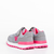 Pantofi sport copii gri cu roz din piele ecologica Rockie, 3 - Kalapod.net