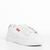 Pantofi sport dama albi cu rosu din piele ecologica Ruba, 3 - Kalapod.net