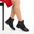 Botine dama negre din piele ecologica Demiana - Kalapod.net