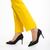 Pantofi dama negri din material textil cu toc Rosette, 3 - Kalapod.net
