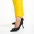 Pantofi dama negri din material textil cu toc Rosette, 4 - Kalapod.net