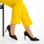 Pantofi dama negri din material textil cu toc Rosette - Kalapod.net
