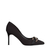 Pantofi dama negri din material textil cu toc Rosette, 2 - Kalapod.net