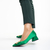 Pantofi dama verzi din material textil Adelita, 4 - Kalapod.net