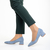 Pantofi dama albastri din material textil cu toc Cataleya, 3 - Kalapod.net