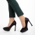 Pantofi dama negri din material textil cu toc Coriana, 6 - Kalapod.net
