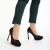 Pantofi dama negri din material textil cu toc Coriana, 7 - Kalapod.net