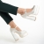 Pantofi dama cream din material textil cu toc Caira, 6 - Kalapod.net