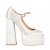 Pantofi dama cream din material textil cu toc Caira, 2 - Kalapod.net