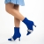 Botine dama albastre din material textil cu toc Revonda, 6 - Kalapod.net