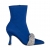 Botine dama albastre din material textil cu toc Revonda, 3 - Kalapod.net