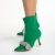 Botine dama verzi din material textil cu toc Revonda, 3 - Kalapod.net