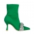 Botine dama verzi din material textil cu toc Revonda, 2 - Kalapod.net