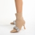 Botine dama bej din material textil cu toc Revonda, 3 - Kalapod.net