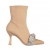 Botine dama bej din material textil cu toc Revonda, 2 - Kalapod.net
