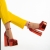 Pantofi dama rosii din material textil cu toc Elara, 5 - Kalapod.net
