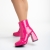Botine dama fucsia din piele ecologica lacuita Rosalita, 3 - Kalapod.net