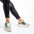 Pantofi sport dama verzi din piele ecologica si material textil Nairobi, 6 - Kalapod.net