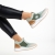 Pantofi sport dama verzi din piele ecologica si material textil Nairobi, 7 - Kalapod.net