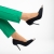 Pantofi dama negri din material textil cu toc Melany, 6 - Kalapod.net