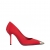 Pantofi dama rosu din material textil cu toc Melany, 2 - Kalapod.net