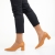 Pantofi dama camel din piele ecologica cu toc Amarilis, 4 - Kalapod.net