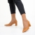 Pantofi dama camel din piele ecologica cu toc Amarilis, 5 - Kalapod.net