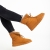 Cizme dama camel din material textil Anselma - Kalapod.net