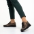 Pantofi casual dama aurii din piele naturala Anahita, 4 - Kalapod.net