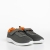 Pantofi sport copii gri cu portocaliu din material textil Amie - Kalapod.net