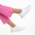 Pantofi sport dama albi din piele ecologica si material textil Sashi, 6 - Kalapod.net