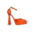 Pantofi dama portocalii din material textil Medeia, 6 - Kalapod.net