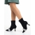 Botine dama negre din material textil cu toc Revonda, 3 - Kalapod.net