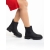 Botine dama negre din piele ecologca Alodie - Kalapod.net