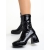 Botine dama negre din piele ecologica lacuita cu toc Leora, 2 - Kalapod.net