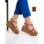 Sandale dama Girlhood camel din piele naturala Afroditi - Kalapod.net