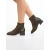 Botine dama verzi din piele ecologica si piele intoarsa Angeline, 2 - Kalapod.net