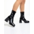 Botine dama negre din piele ecologica lacuita cu toc Leora, 4 - Kalapod.net