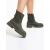 Botine dama verzi din piele ecologica si material textil Chiara, 4 - Kalapod.net