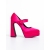 Pantofi dama fucsia cu toc din material textil Regena, 7 - Kalapod.net