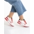 Pantofi sport dama verzi cu rosu din piele ecologica si material textil Raela, 5 - Kalapod.net