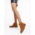 Botine dama camel din material textil Sharyl - Kalapod.net